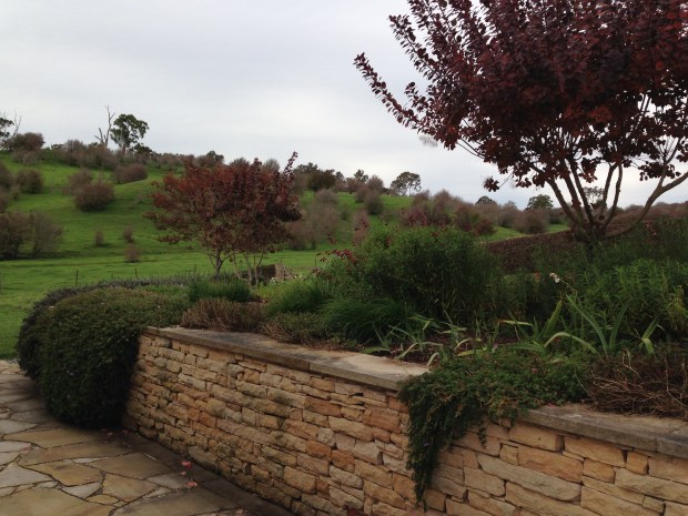 Dry stone walls complemented the stone house