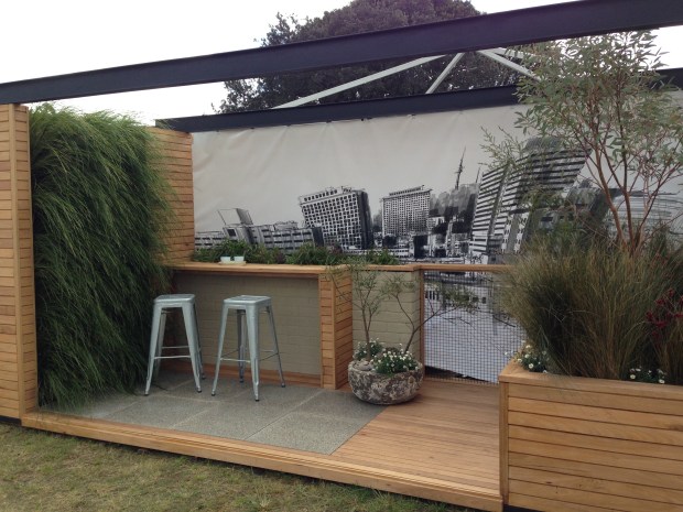 Vertical garden made with lovely textured grasses by Rupert Baywill at the Australian Garden Show Sydney 2014