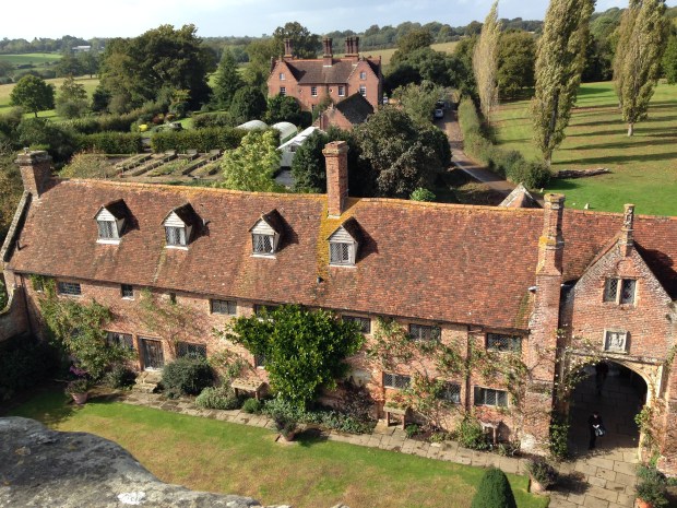 Bird's Eye View of Sissinghurst from Prospect Tower
