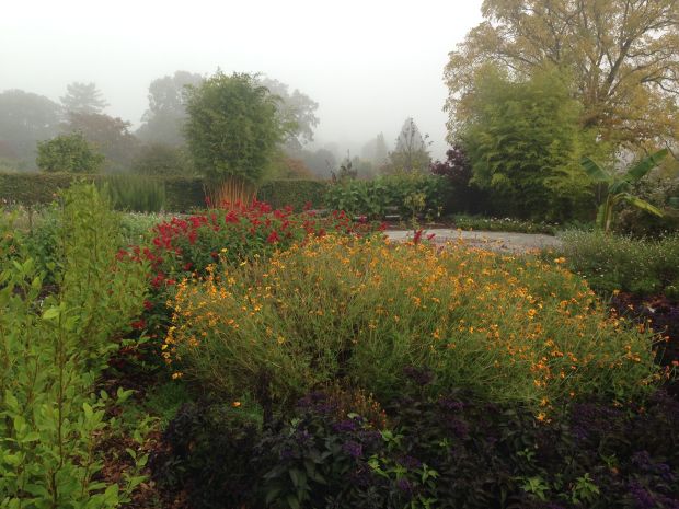 Colourful autumn borders at Wisley