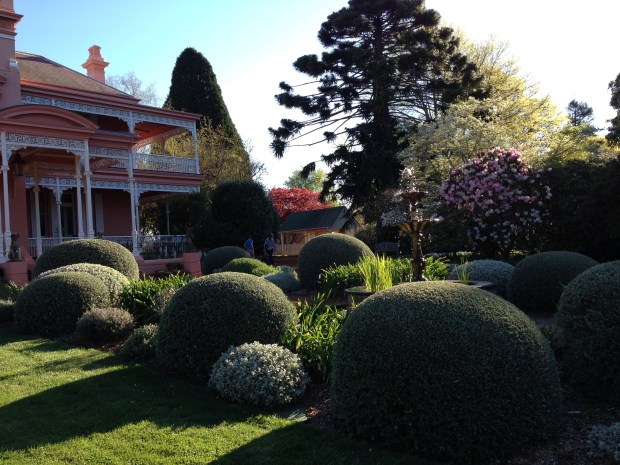 Large trees surround the house at Retford Park