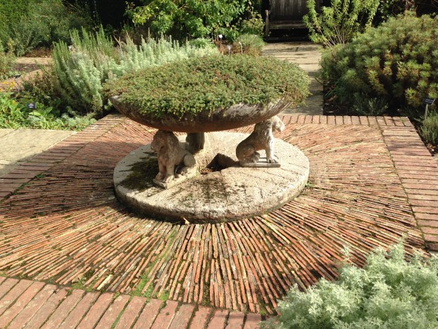 Stunning tiled detail in the herb garden at Sissinghurst - everywhere you look there is attention to detail, beautiful, intricate features and a great deal of thought and skill