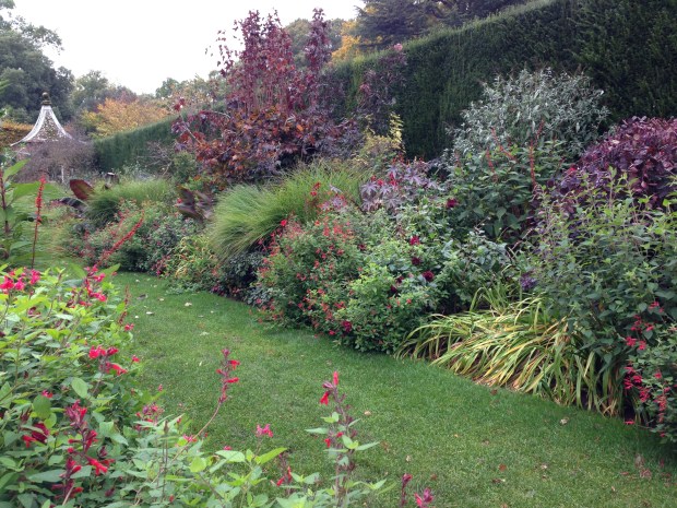 The beautiful Red Borders at Hidcote