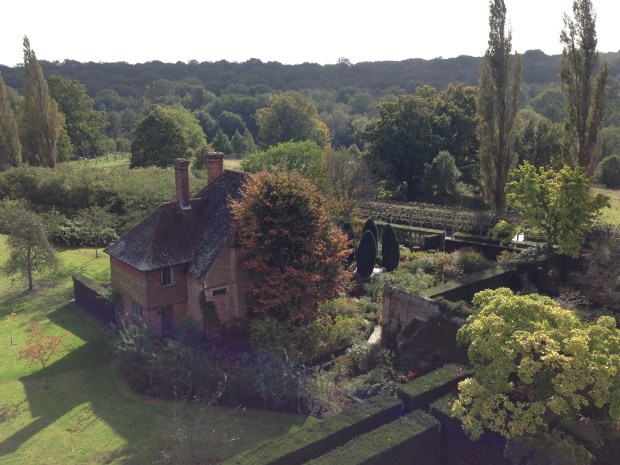 View of the surrounding countryside from Sissinghurst Tower - the property nestles perfectly into its environment
