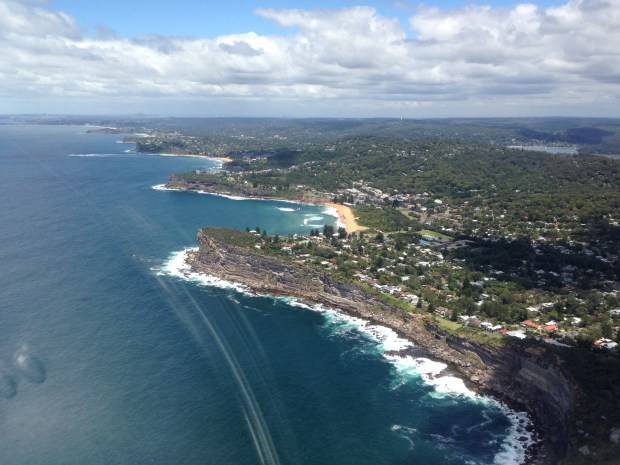 View from the top of the Northern Beaches to the City. Janna Schreier