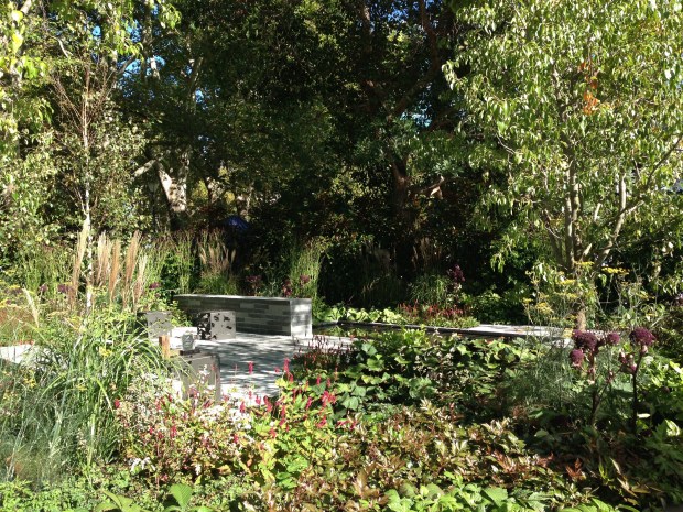 Ian Barker's MIFGS 2015 show garden: 'Cross Roads'. Janna Schreier