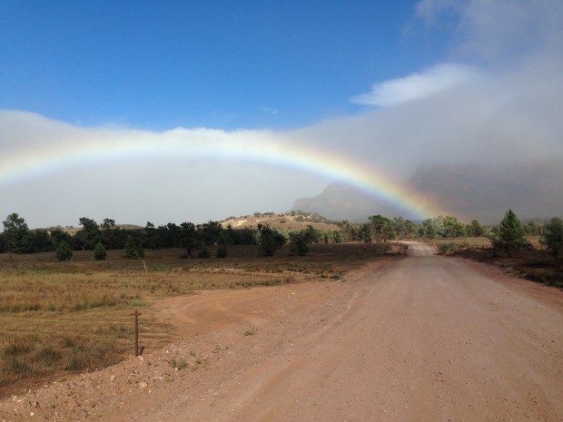 Rainbow in the Flinders Ranges