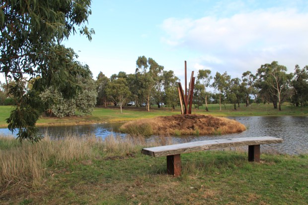 In house designed and built sculpture at Cruden Farm. Janna Schreier