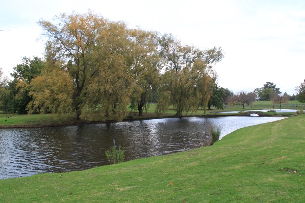 Subtle bridge over the lake at Cruden Farm. Janna Schreier