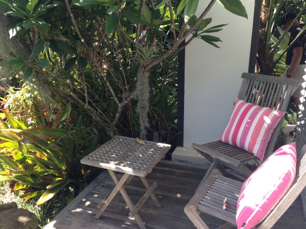 Cosy corner at Mark Paul's garden. Janna Schreier