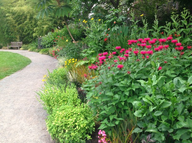 Deep, colourful borders at Government House, British Columbia. Janna Schreier