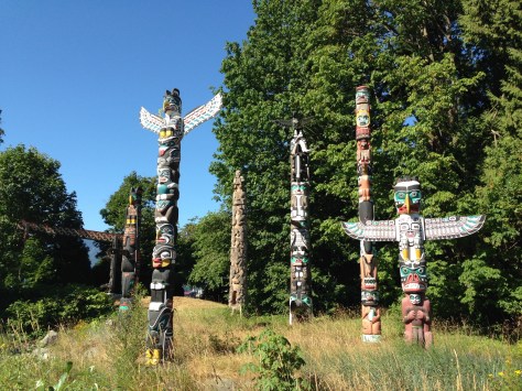 Totem Poles at Stanley Park. Janna Schreier