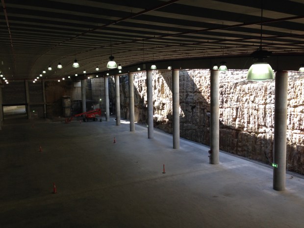 Huge cultural centre underneath the hill of Barangaroo Reserve