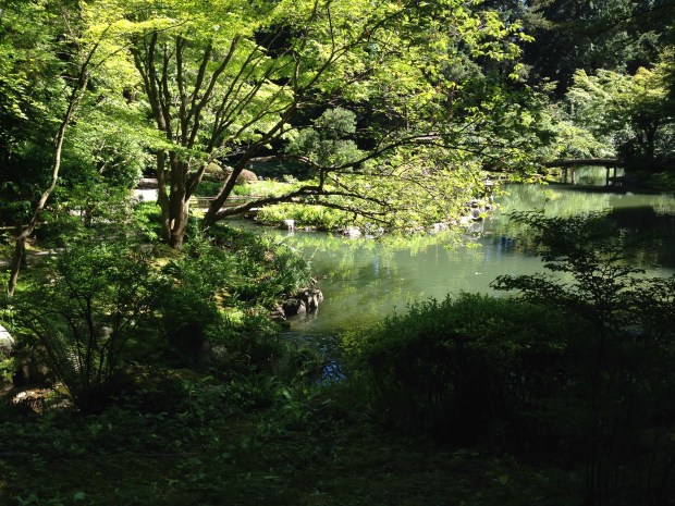 Land and water connect at Nitobe Japanese Garden