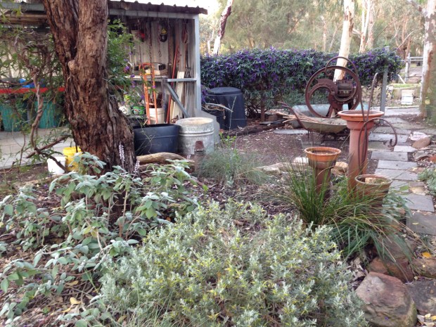 Antique machinery adds soul to Suzanne's garden