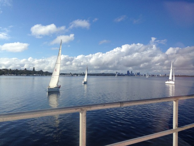 Swan River with Perth city in background