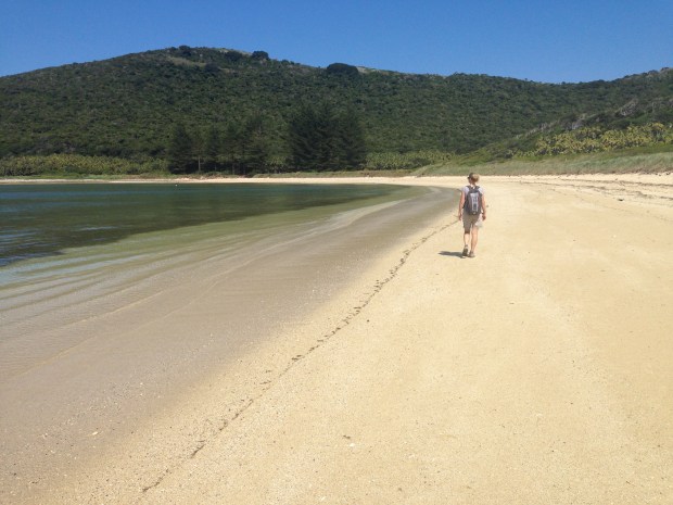 I was glad to have some water in my backpack, but I almost wish I was Robinson Crusoe
