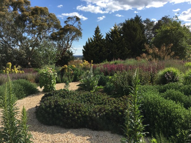 Michael McCoy designed perennial garden in the foothills of Mount Macedon