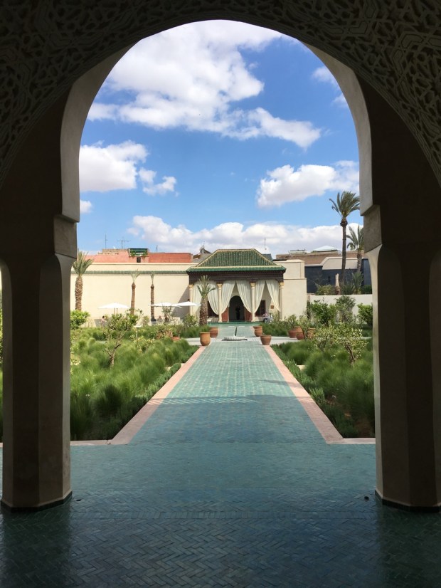A view looking towards the same green roof, some growing years later