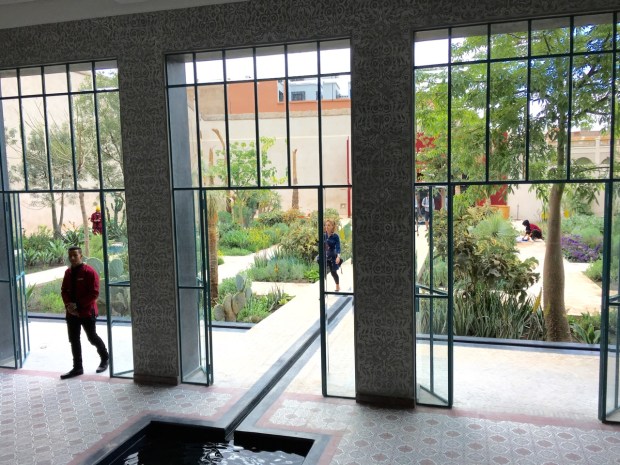 First glimpse of Le Jardin Secret Open Air Museum, in Marrakech