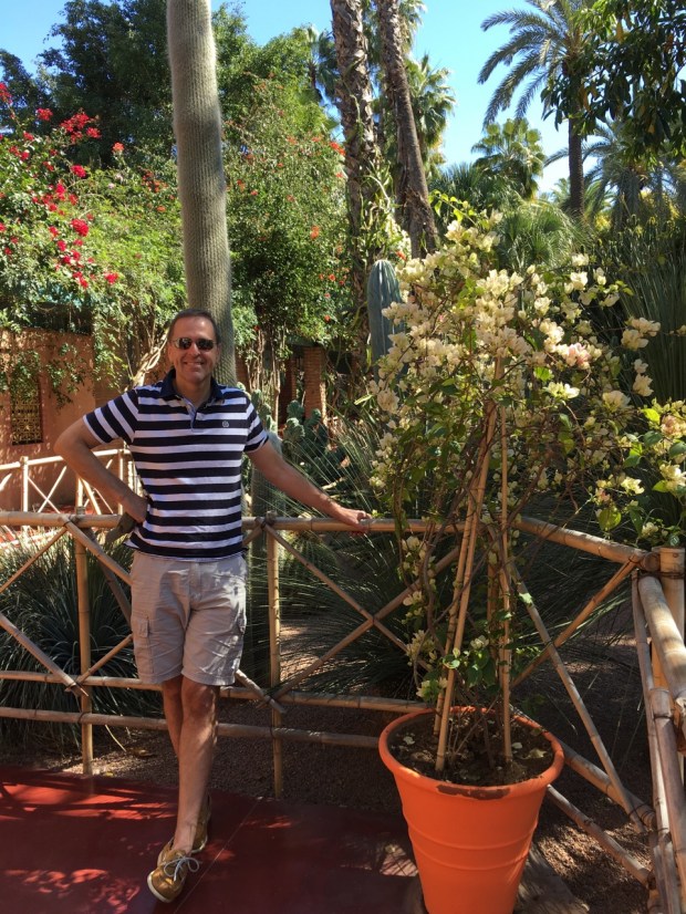 Is my husband or the Bougainvillea more handsome, I wonder?!