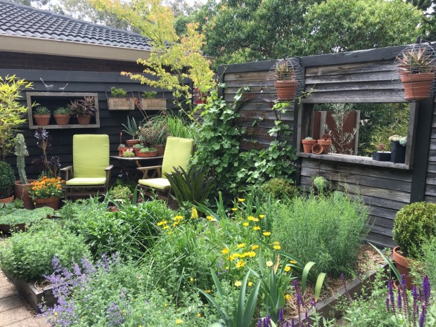 Steven Wells' home garden. Bliss!