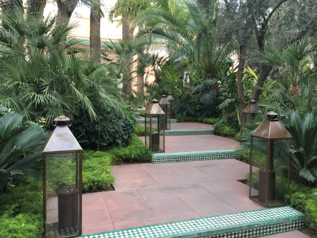 The entrance to La Mamounia hotel, Marrakech