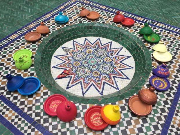 We had our fair share of tagines in Marrakech, but most were not quite the picture of this display of art!