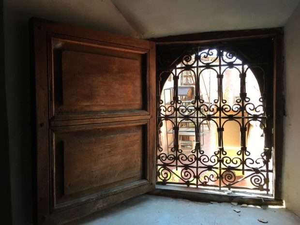 What could be a poky little window is made into a thing of beauty