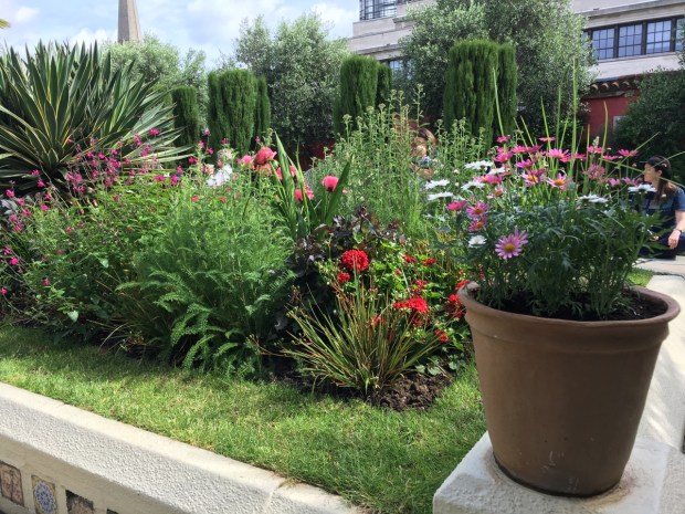 Pots at the Spanish Garden, The Roof Gardens