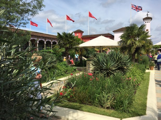 The first glimpse of the Kensington Roof Gardens