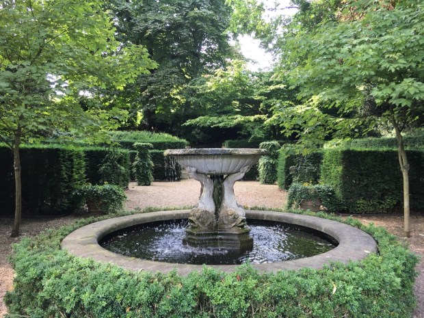 More formality, but with somewhat tempered colours in the Sunken Garden