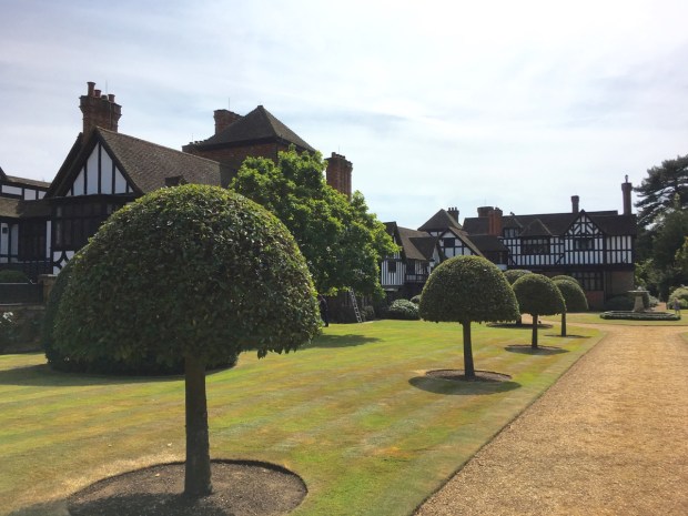 The Jacobean Ascott House and formal garden