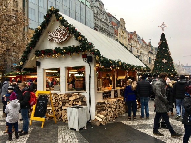 Wenceslas Square, Prague. Hard to get more Christmassy than this!